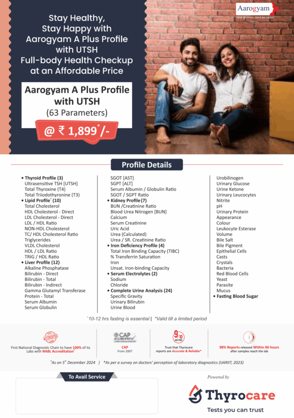 AAROGYAM A PLUS PROFILE WITH UTSH